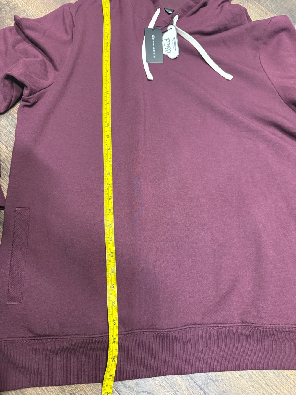 Travis Mathew Men's XXL Cloud Hoodie in Burgundy NWT - Picture 8 of 8